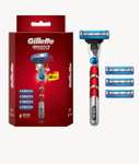 Мужская Бритва Gillette Mach3 Turbo, 4 кассеты, с 3 лезвиями, прочнее, чем сталь, для точного бритья, с 3D-механизмом