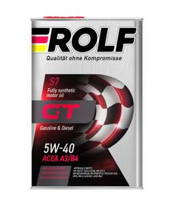 Моторное масло ROLF GT SAE 5W-40 API SN/CF Синтетическое 4 л