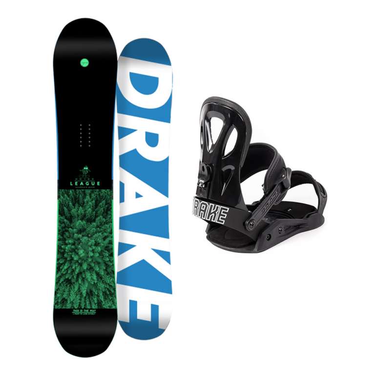 Сноуборд в комплекте DRAKE LEAGUE + GT 2020 (М/Ж) в wakepark (из-за рубежа)
