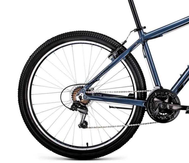 Горный велосипед Forward Apache 27.5 1.0 Classic, год 2022, цвет Синий-Зеленый, ростовка 19 (с Озон картой)