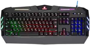 Клавиатура игровая Defender Werewolf GK-120DL (RGB-подсветка, мембранная, клавиш - 104, USB)