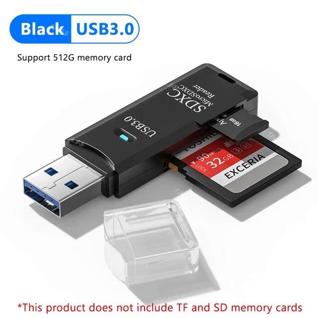 USB Кардридер SD-TF-microSD