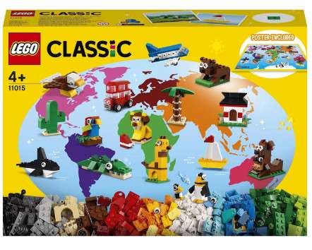 Конструктор LEGO Classic 11015 Вокруг света, 950 деталей