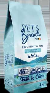 Сухой корм для взрослых кошек с рыбой PET'S BRUNCH , 2кг