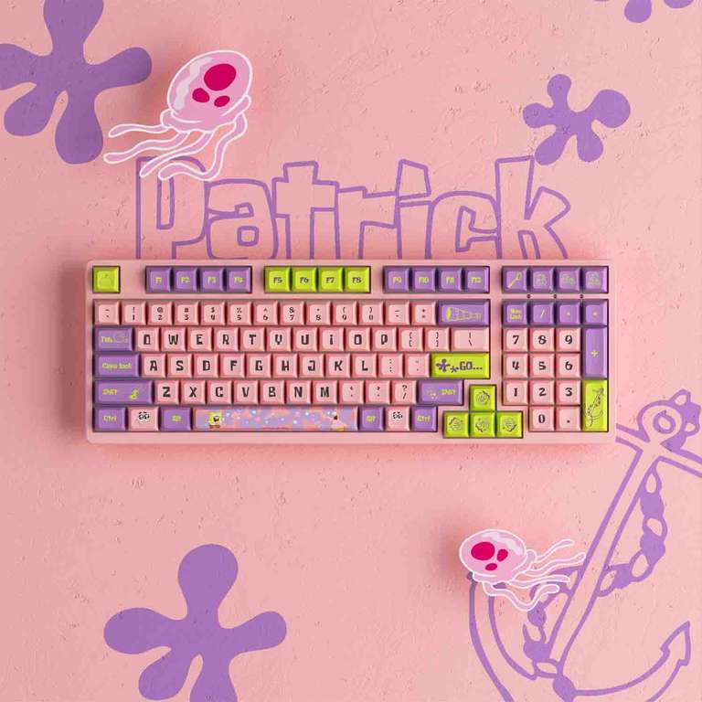 Игровая механическая клавиатура AKKO 3098S Patrick CS Sponge Bundle RGB JDA profile