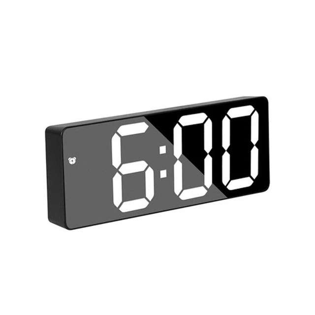 Настольные часы (подсветка, термометр, будильник, распознавание звуков, питание от сети и батареек)