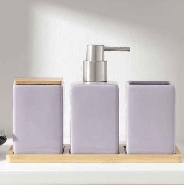 Подарочный набор керамических аксессуаров для ванной комнаты Теропром