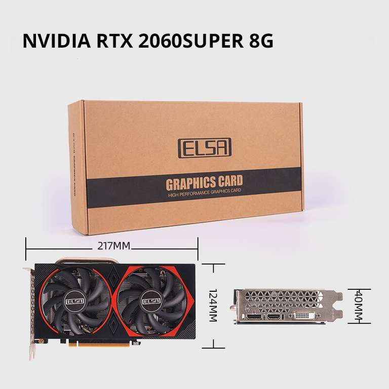 Видеокарта ELSA Geforce RTX 2060 Super 8 Гб рефаб