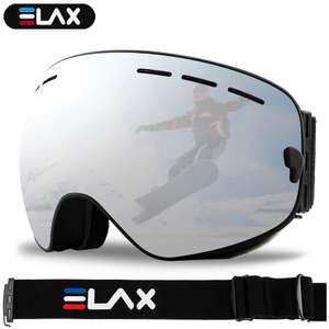 Двухслойные незапотевающие лыжные очки ELAX