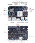 Одноплатный компьютер Banana Pi BPI-M7 (RK3588, 8 Гб ОЗУ, 64 Гб ПЗУ, ×2 2.5 Гбит/с Ethernet, Wi-Fi6, Bluetooth 5, HDMI, USB-A, USB-C, GPIO)