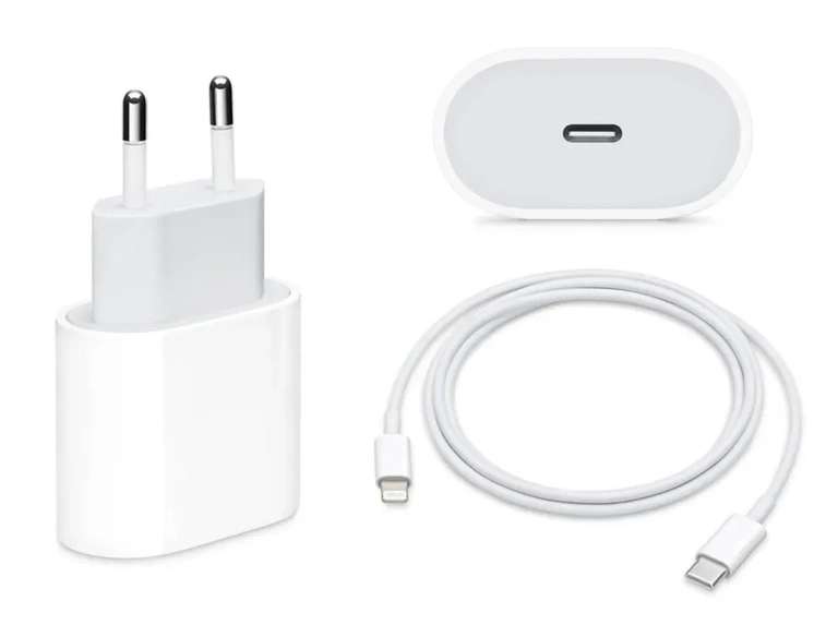 Быстрая зарядка и кабель для iPhone и устройств Apple (20W 4A)