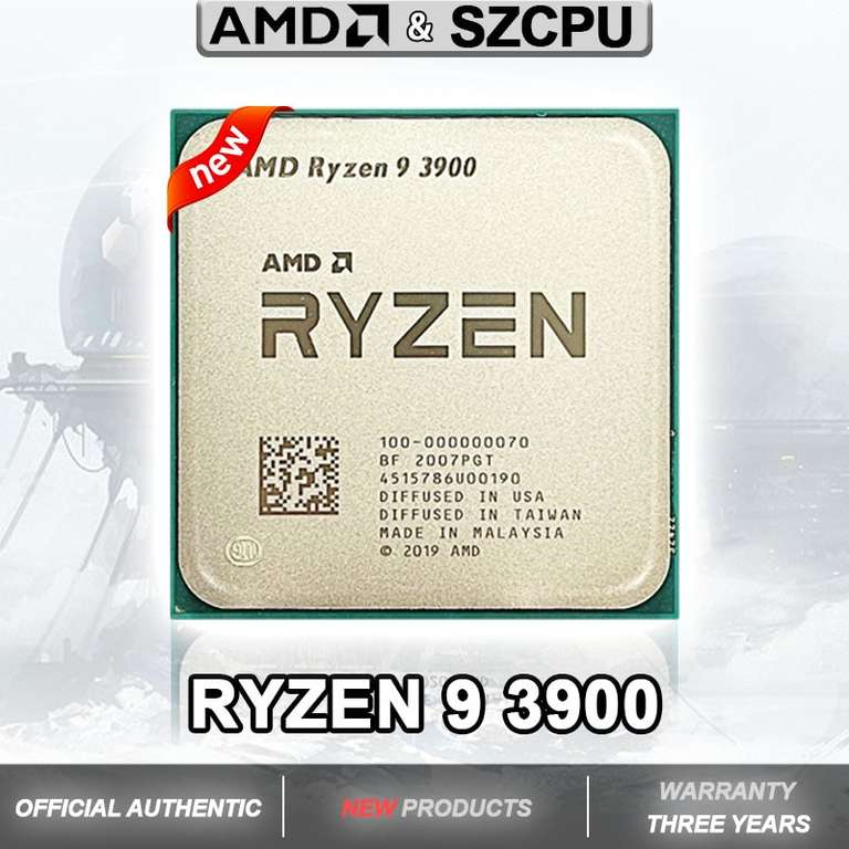 Процессор AMD Ryzen 9 3900 3,1 ГГц