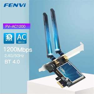 Беспроводной Wi-Fi адаптер FENVI FV-AC1200 Wifi + BT 4.0 карта