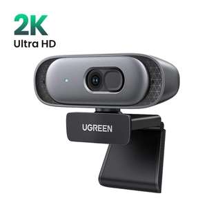 2K веб-камера UGREEN компактная с двумя микрофонами (2560x2048, USB, зум, автофокус)