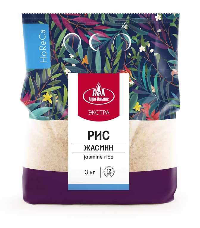 Рис Агро-альянс жасмин 3 кг