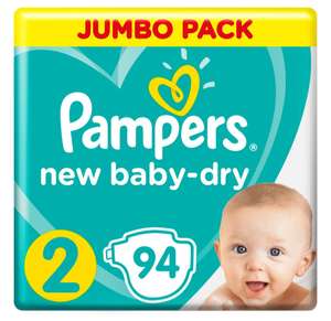 [Краснодар, возм., и др.] Pampers подгузники New Baby Dry 2, 4-8 кг, 94 шт.