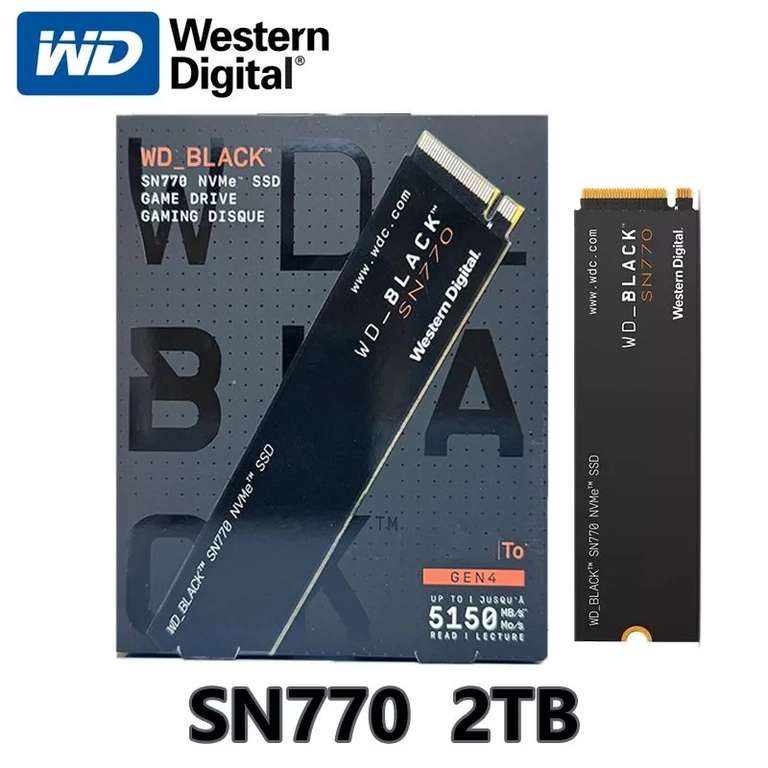 2 ТБ Внутренний SSD-диск Western Digital WD_Black SN770 (WDS200T3X0E 2TB)