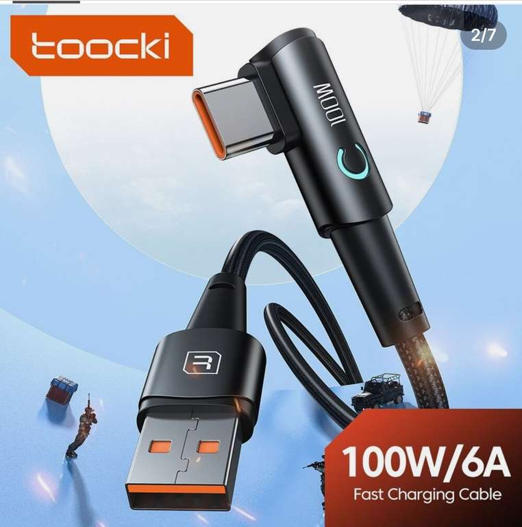 Зарядный кабель Toocki 100W