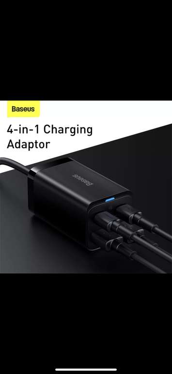 Настольное быстрое зарядное устройство Baseus 100 Вт/65 Вт GaN 3 Pro для ноутбука