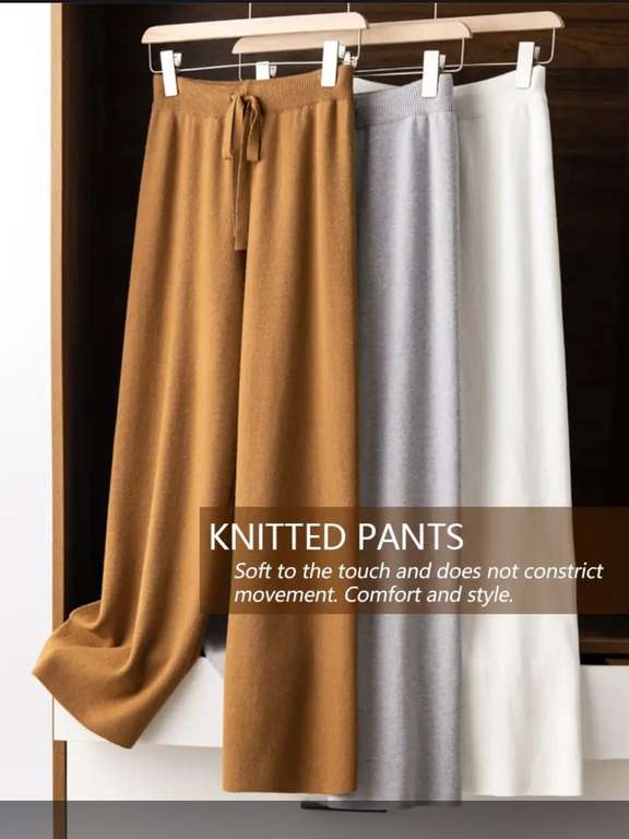 Женские вязаные брюки в корейском стиле Y2K, 9 цветов, размер S-XXL