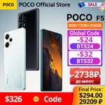 Смартфон POCO F5 5G Глобальная версия 12/256 Черный (Доставка с СНГ)