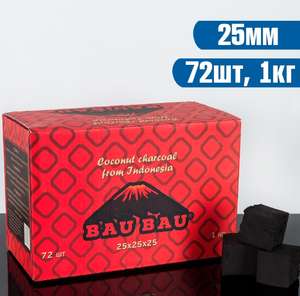Уголь для кальяна Bau Bau 72 шт (1 кг)