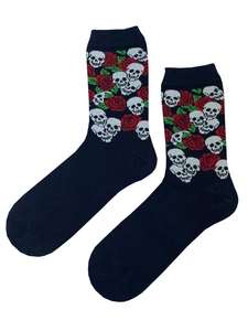 Носки Country Socks с принтом "Черепа и розы" с Озон картой