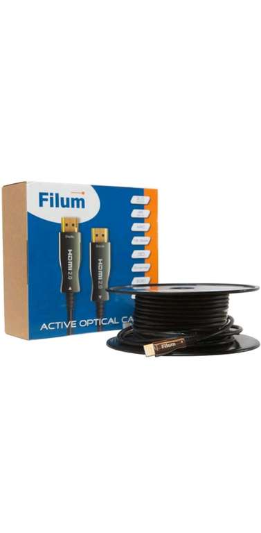 Кабель интерфейсный Filum HDMI FL-AOC-HDMI2.0-20M