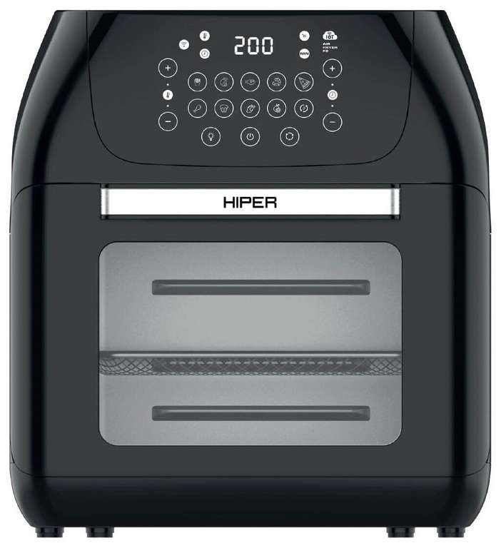 Умный аэрогриль HIPER IoT Air Fryer F2 (1700 Вт, 10 л, программ - 9, таймер на - 1440 мин)
