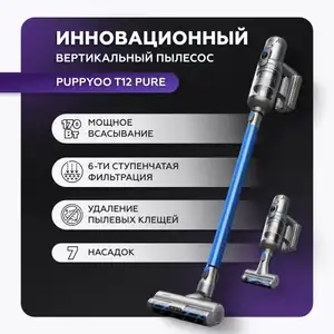 Вертикальный пылесос Puppyoo T12 Pure