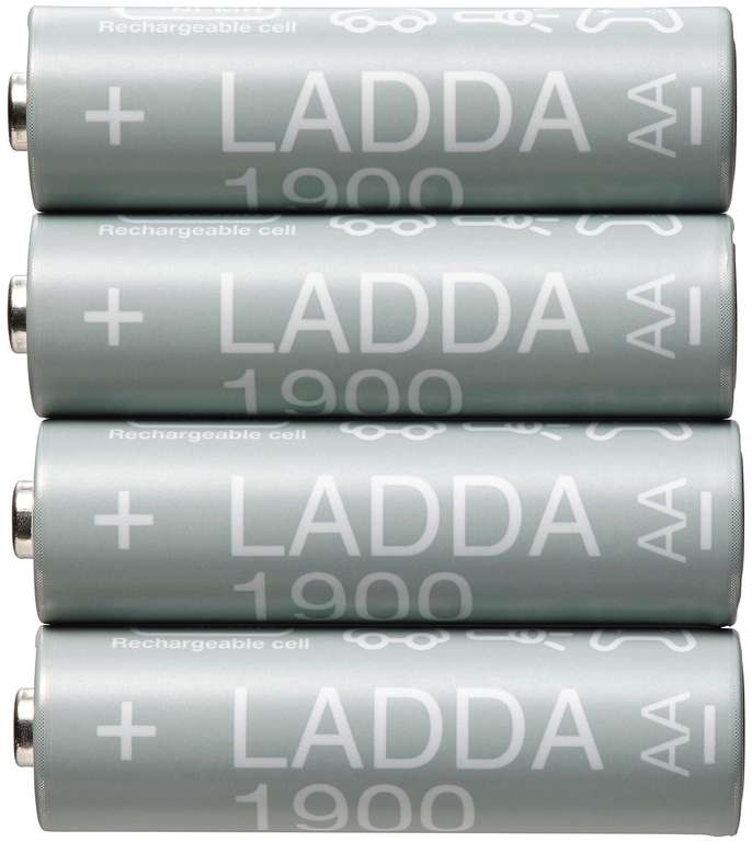 Аккумуляторы 1900 мА·ч 1.2 В. IKEA LADDA HR06 AA