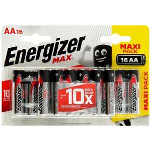 Батарейка Energizer MAX AA 16шт. (LR6) + Батарейка Energizer MAX AAA 6шт. (LR3)