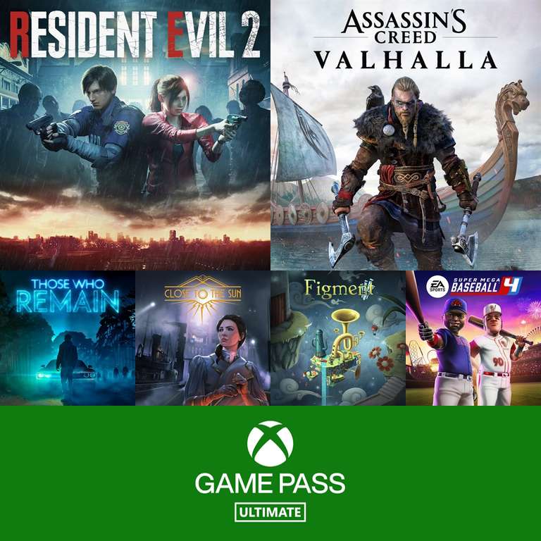 [XBOX ONE] Game Pass: Assassin's Creed Valhalla, Resident Evil 2, Hell Let Loose и многое другое.