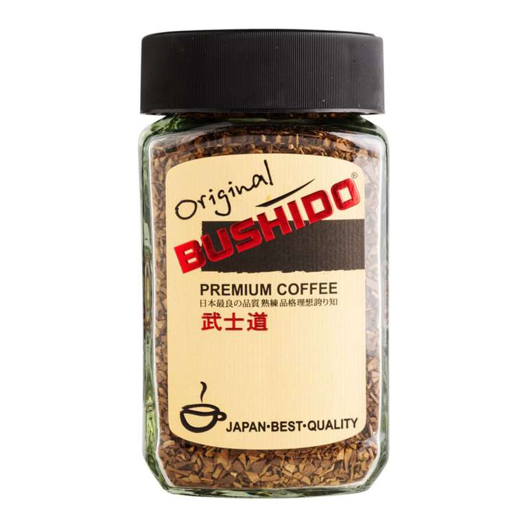 Кофе растворимый Bushido Original, стеклянная банка, 100 г
