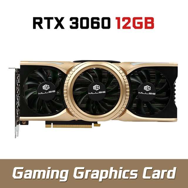 Видеокарта MLLSE RTX 3060 12 Гб игровой NVIDIA GPU GDDR6 192 бит Рефаб
