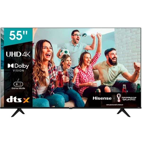 Ultra HD (4K) LED - телевизор 55" Hisense 55A6BG + возврат бонусов 1050 + 5949 по акции "Cashback 20% на всë"