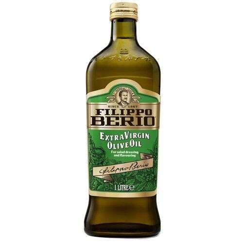Масло оливкое Filippo Berio Extra Virgin, нерафинированное, 1 л. (Не везде)