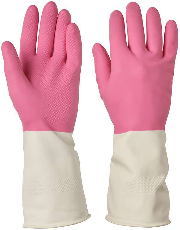 Перчатки ИКЕА РИННИГ, 1 пара, размер S, цвет розовый