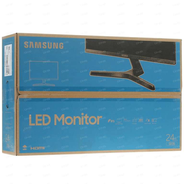 Монитор Samsung SR35 S24R358FZI (23.8", IPS, FullHD, 75 Гц, sRGB 100%) + М.Видео/Эльдорадо