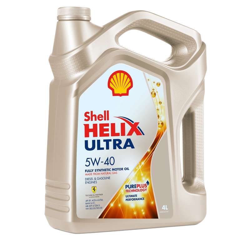 Моторное масло Shell Helix Ultra SP 5W40 4 л + возврат 1148 баллов