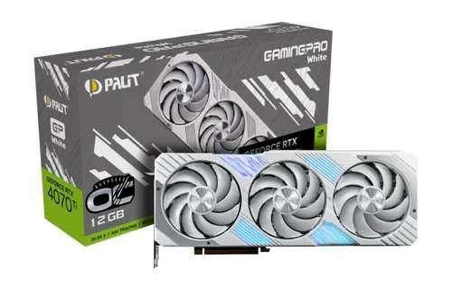 Видеокарта Palit GeForce RTX 4070 Ti GamingPro White OC 12 ГБ
