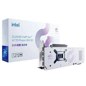 Видеокарта GUNNIR Intel Arc A770 16 ГБ (Intel Arc A770 16G W), LHR-белая сборка (из-за рубежа)29 833 ₽ новая цена