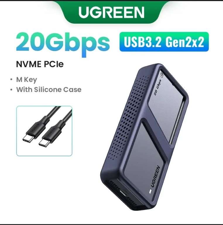 Корпус для NVMe SSD Ugreen 20 Gbps