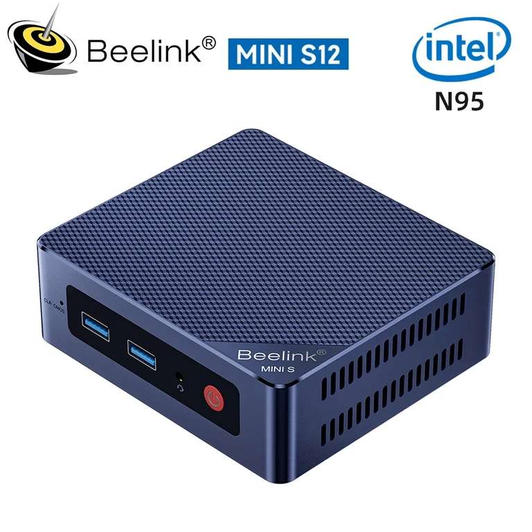 Мини ПК Beelink Mini S12 (Intel N95, 8+256 ГБ, UHD Graphics 710, Windows)