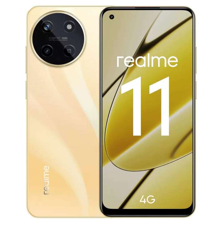 Смартфон Realme 11 RMX3636 8+256 Гб, золотой
