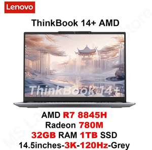 Ноутбук Lenovo ThinkBook 14+, 14", 3К, R7 8845H, 32/1000 ГБ, Radeon 780M Graphics, windows 11