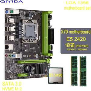 Комплект Материнская плата X79A + процессор E5 2420 + ОЗУ 16 Гб (2 шт.*8 ГБ) DDR3 ECC