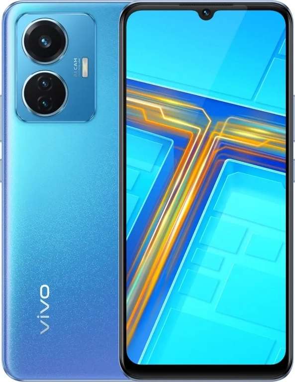 Смартфон Vivo T1 6/128 ГБ, голубой (при оплате OZON картой)