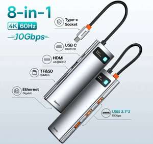 USB концентратор Baseus 8in1