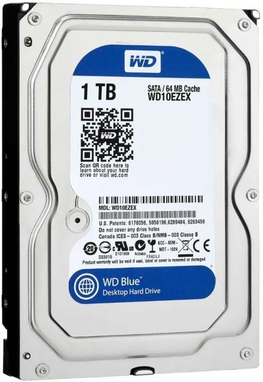 1 ТБ Внутренний жесткий диск Western Digital WD10EZEX (WD10EZEX) (из-за рубежа)
